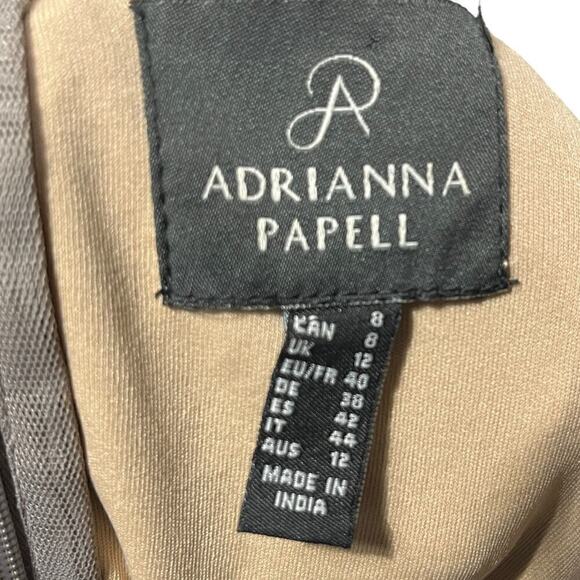 Adrianna Papell Women’s Beaded Mesh Cocktail Dress / Size-8 - Picture 9 of 16